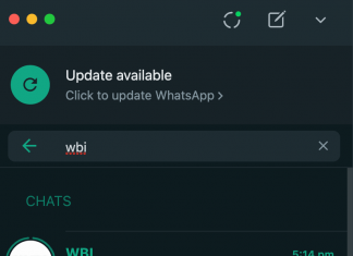 Indicación de una actualización de estado en el icono de usuario de WhatsApp