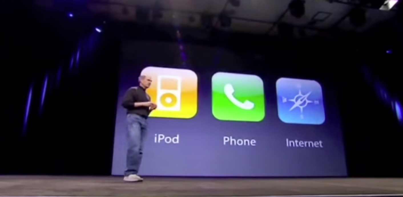 El iPhone fue presentado con tres funcionalidades 