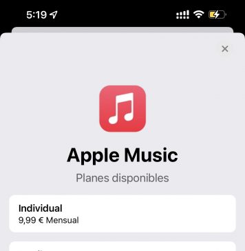 Suscripciones a Apple Music disponibles