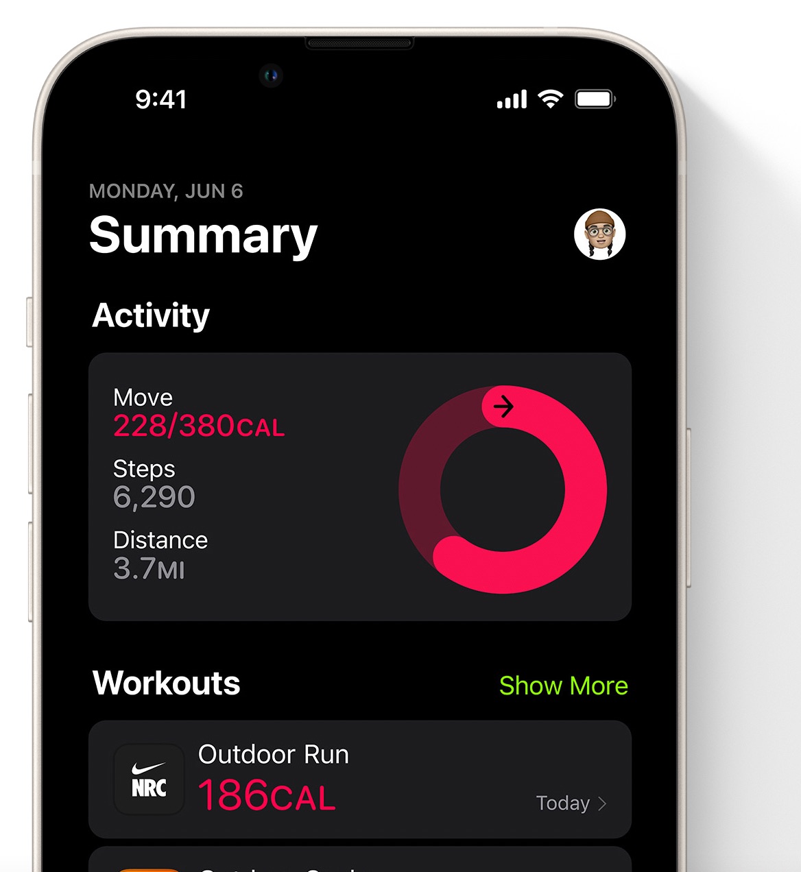 App de Fitness en iOS 16
