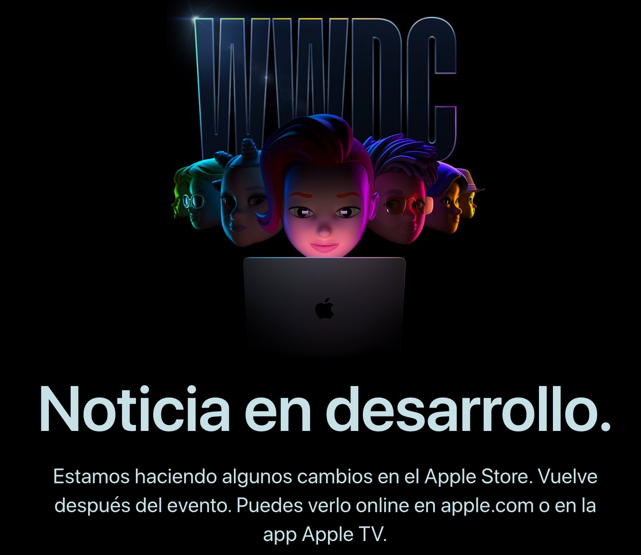 Apple Store cerrada antes de la WWDC 2022
