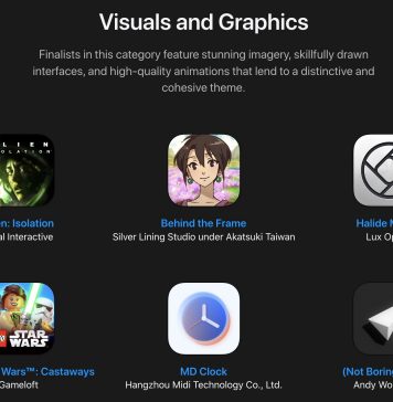 Apps nominadas para los Apple Design Awards del 2022 en la categoría de Visuals and Graphics.