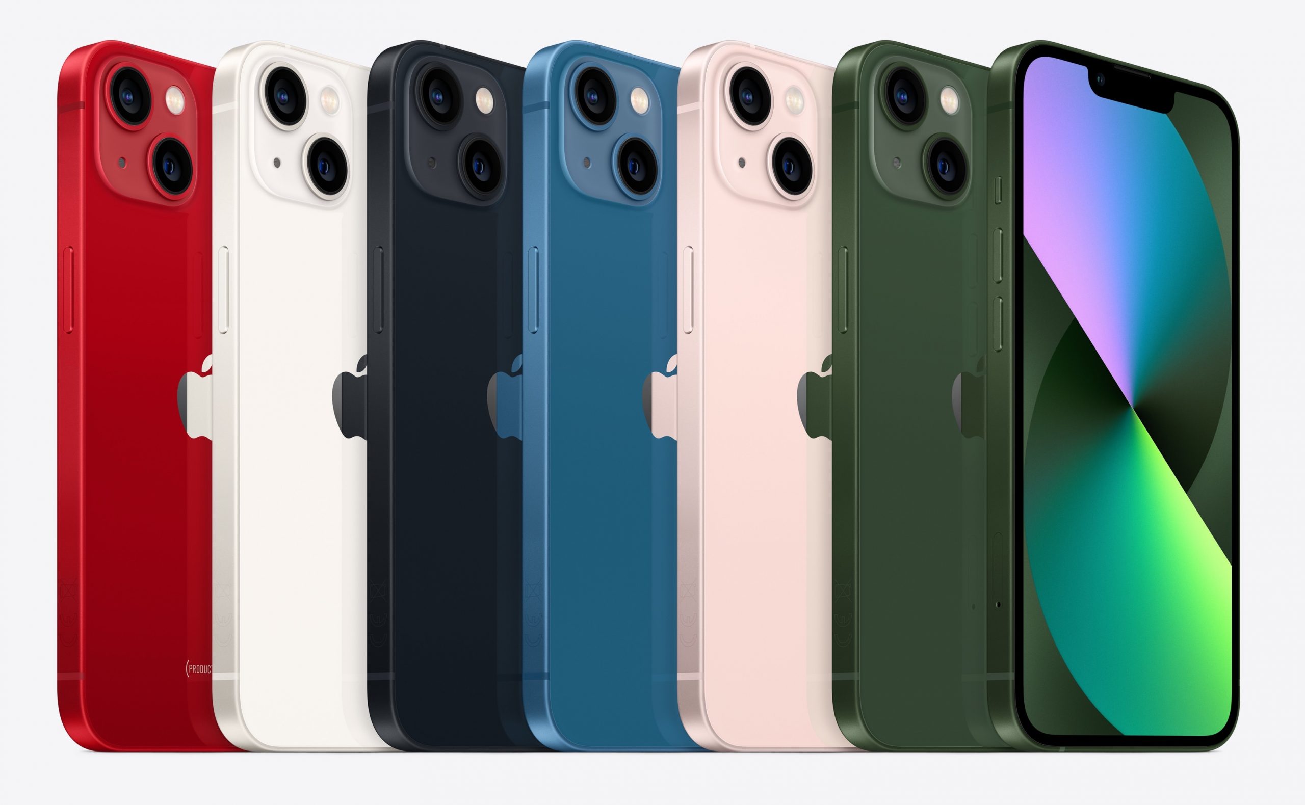 Todos los colores de iPhone 13