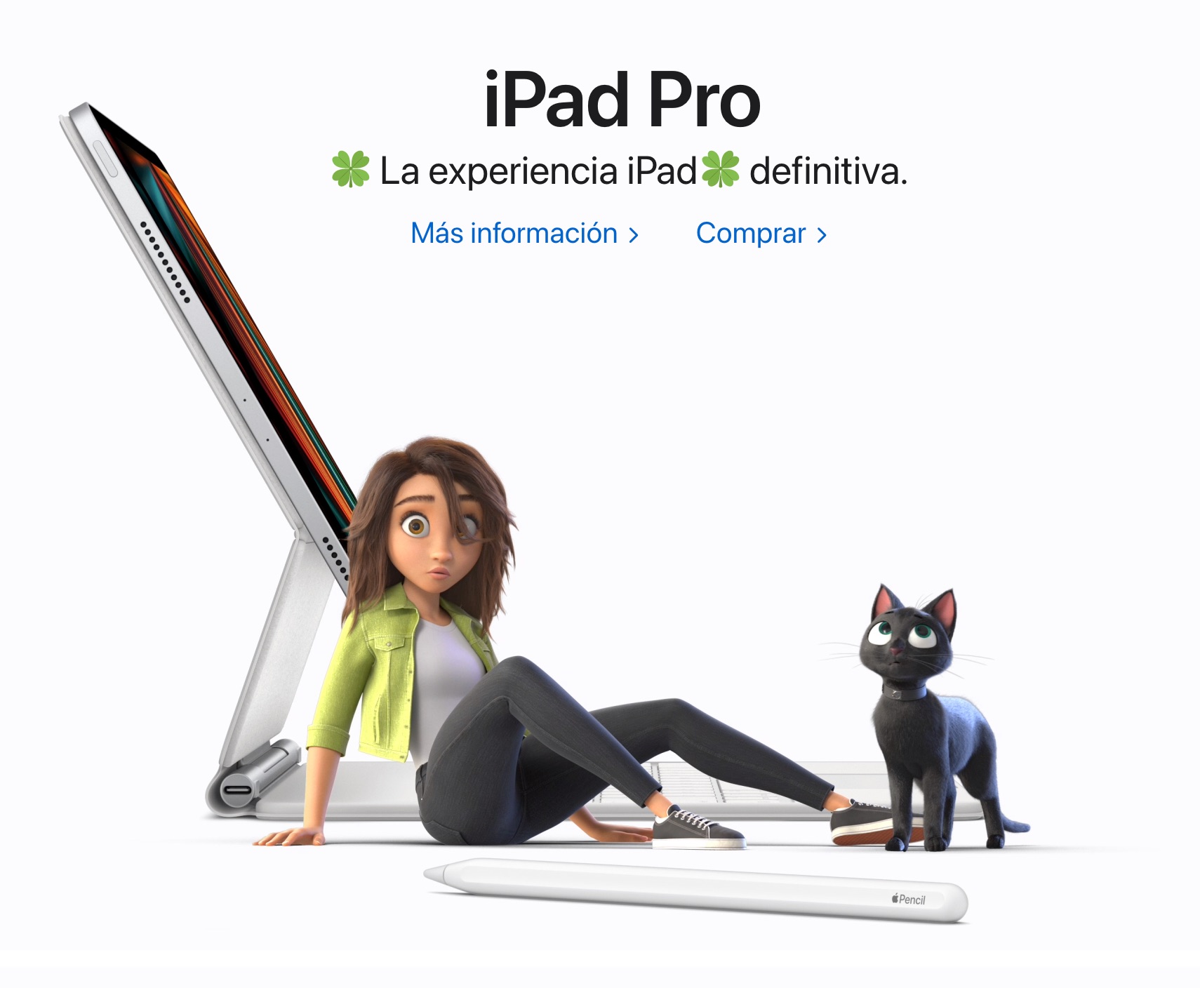 Promoción de Luck en la web de Apple