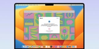 Autorizando la entrada a una cuenta con Touch ID en un MacBook, utilizando Passkeys