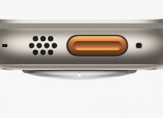 Detalle del nuevo botón de acción del Apple Watch Ultra