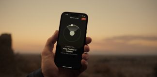 Buscando un satélite con un iPhone en una emergencia