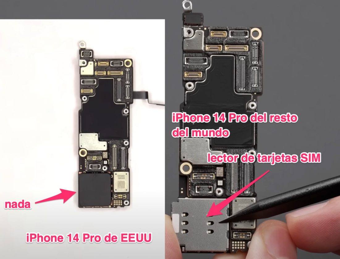 Diferencias entre el interior del iPhone 14 Pro Max y 13 Pro Max Apple reciclando diseños al