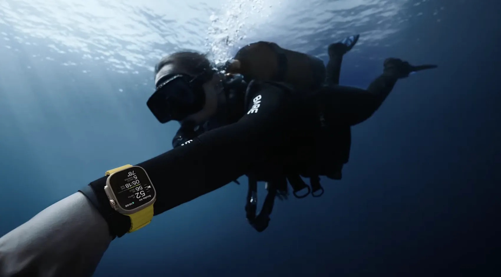Buceando o haciendo submarinismo con el Apple Watch Ultra