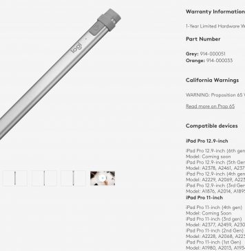 Nuevos modelos de iPad que Apple aún no presentó mencionados en la web de Logitech