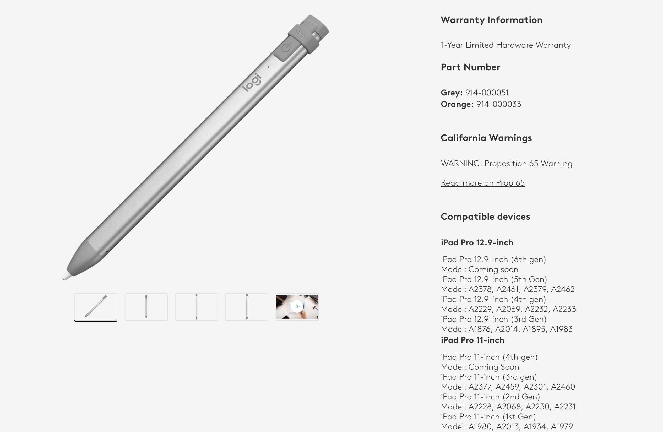 Nuevos modelos de  iPad que Apple aún no presentó mencionados en la web de Logitech