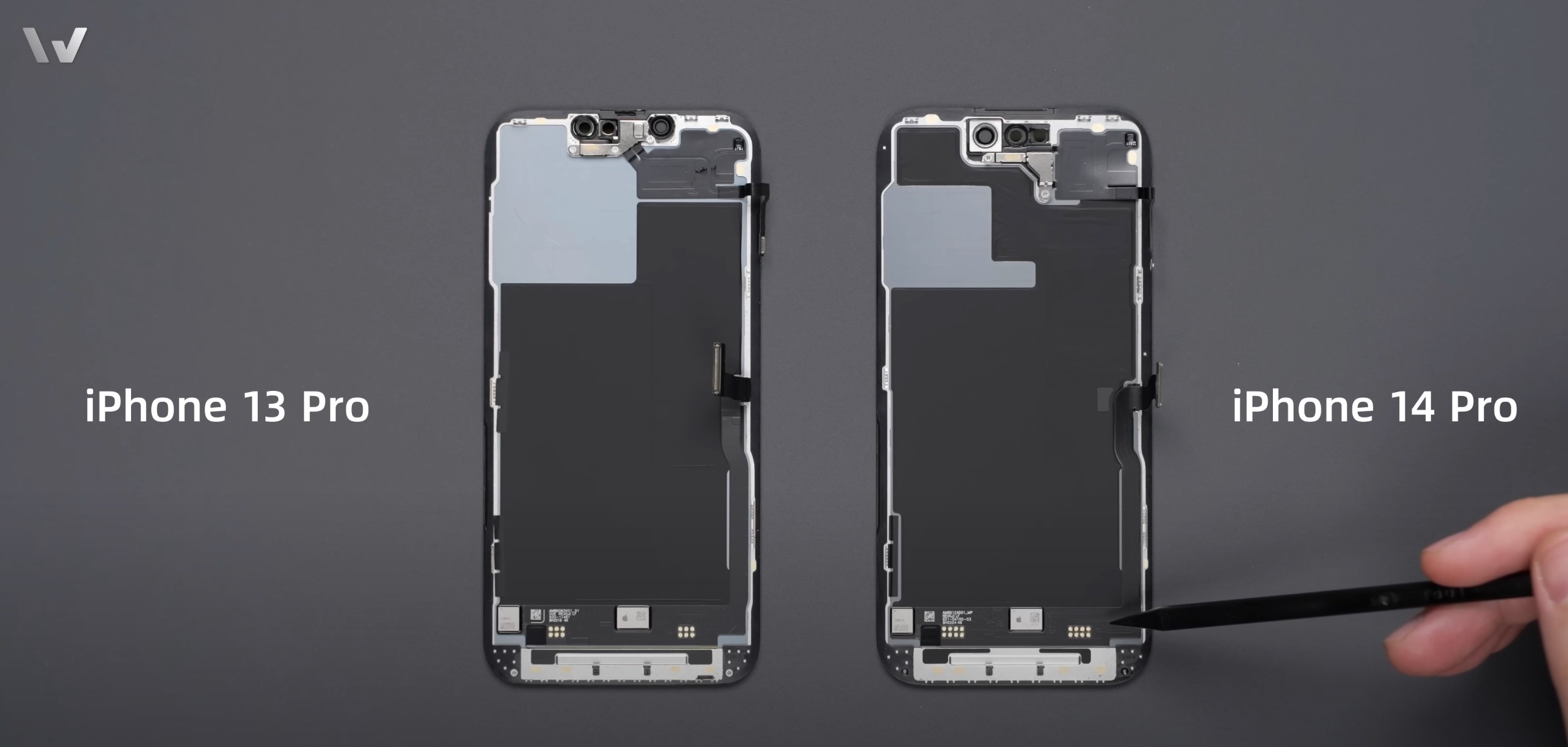 iPhone 14 Pro Max y 13 Pro Max por dentro