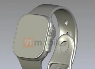 Modelo 3D del supuesto Apple Watch Pro