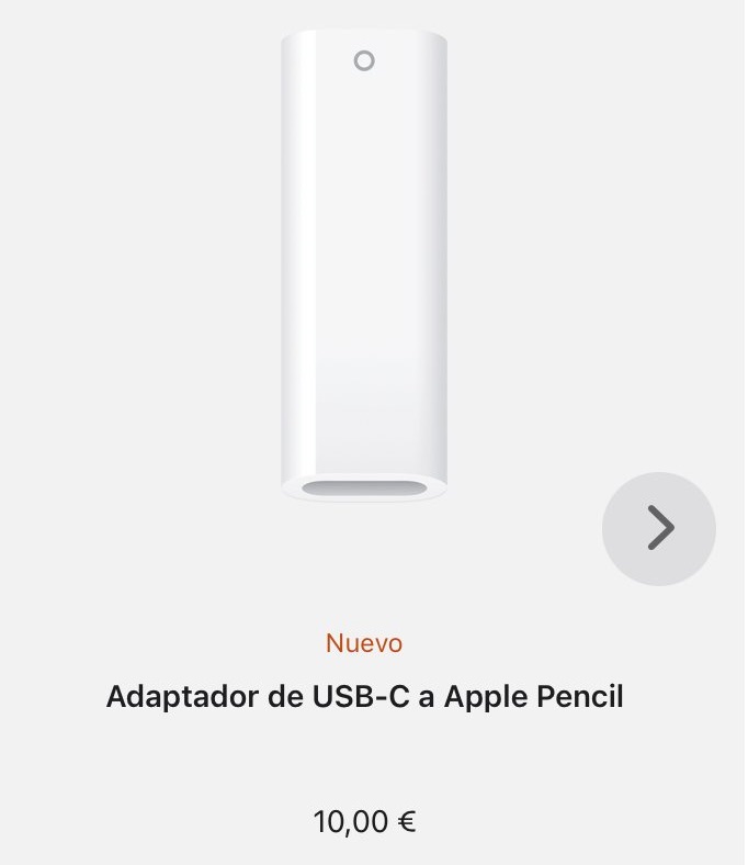 Adaptador USB-C a Lightning de Apple