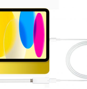 Cargando Apple Pencil con iPad 10, un cable y un adaptador