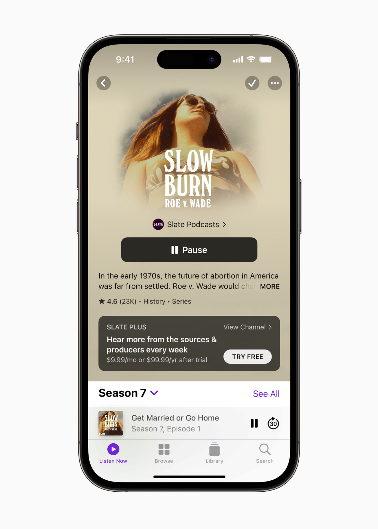 Podcast Slow Burn nombrado como mejor del año 2022 por Apple