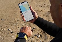 App de buceo Oceanic+ en el Apple Watch Ultra
