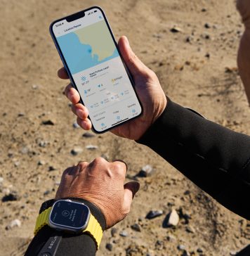App de buceo Oceanic+ en el Apple Watch Ultra