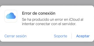 Web de iCloud sin conexión