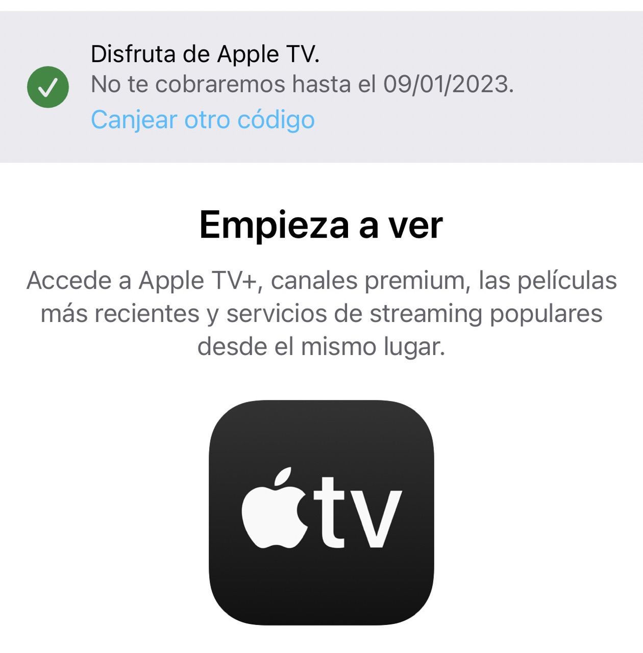 Suscripción de Apple TV+ con dos meses gratis, confirmada