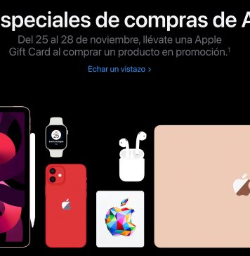 Web de Apple con la promoción de Black Friday del 2022