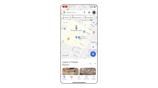 Live View en Google Maps