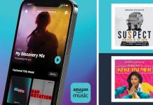 Amazon Music en un iPhone