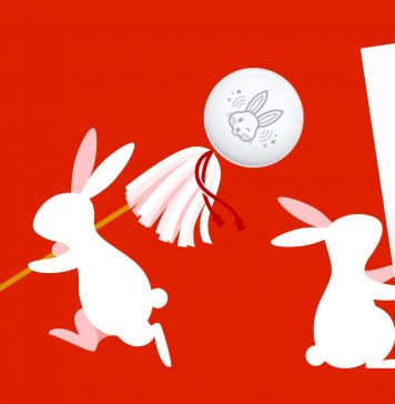 Promoción de AirTag con grabado de un conejo en los primeros días del 2023 en Japón