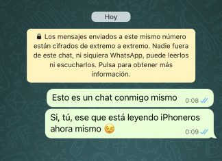 Chat con uno mismo en WhatsApp