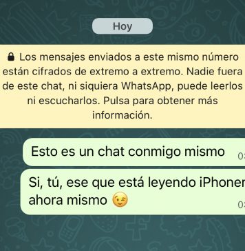 Chat con uno mismo en WhatsApp