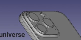 Modelo 3D de lo que se supone que es el iPhone 15 Pro