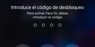 Pidiendo la contraseña de desbloqueo en un iPhone