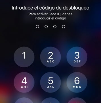 Pidiendo la contraseña de desbloqueo en un iPhone