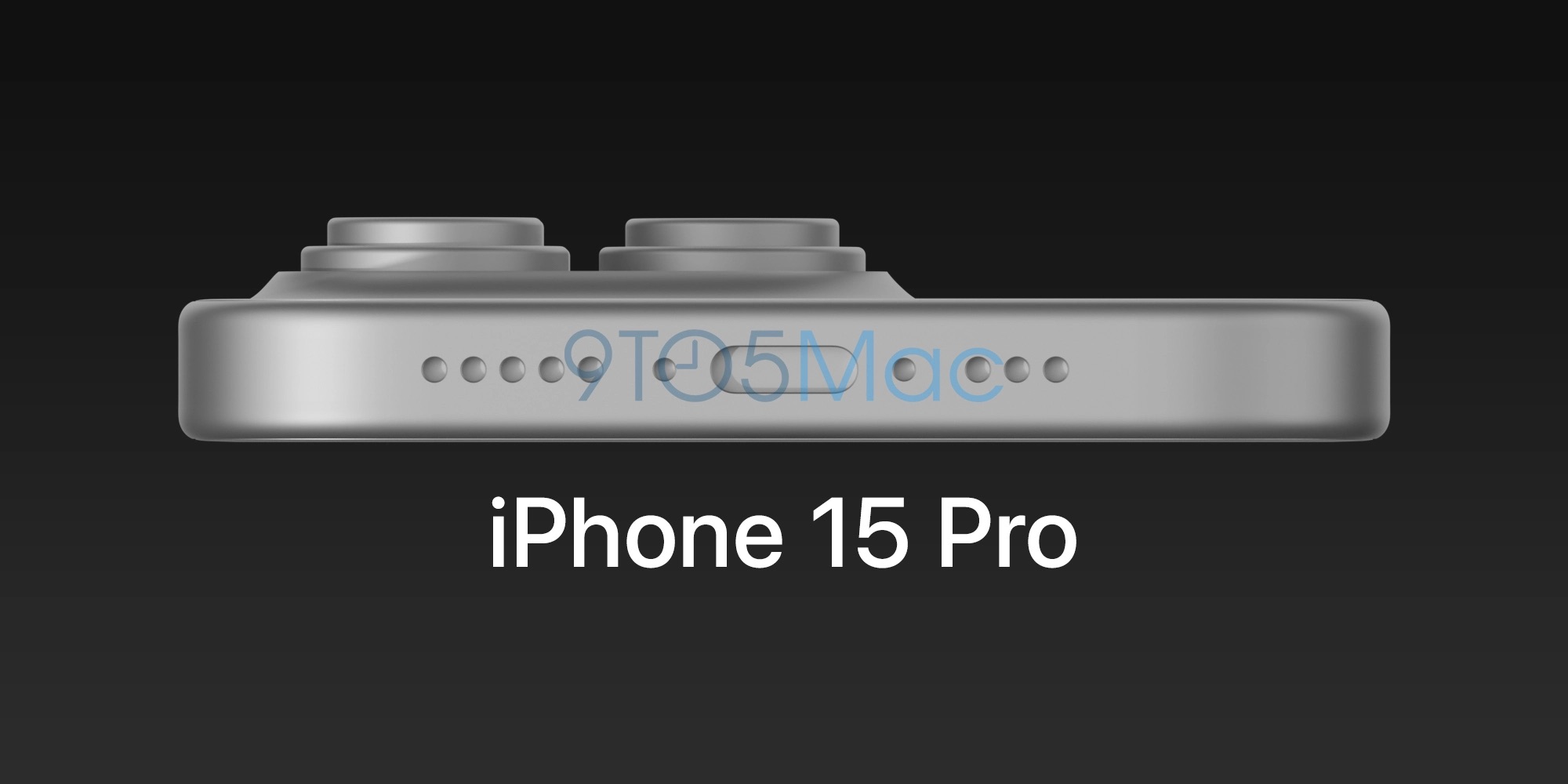Imagen generada por ordenador de lo que se supone que será el iPhone 15 Pro