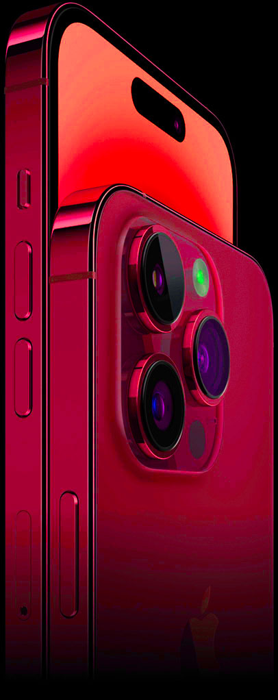 iPhone 14 Pro en rojo