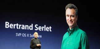 Bertrand Serlet presentado por Steve Jobs