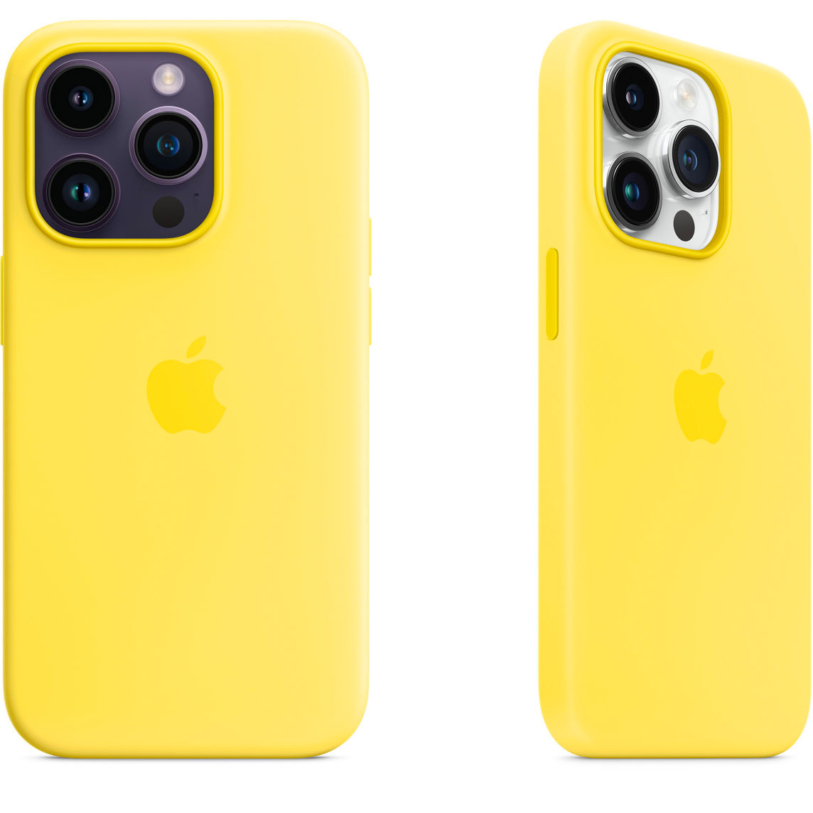 Funda de silicona de Apple en color amarillo