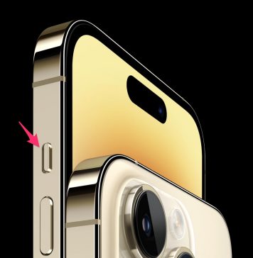 Interruptor de silencio en el iPhone 14 Pro