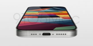 Posible aspecto del iPhone 15 Pro. Imagen generada por ordenador a partir de un modelo CAD filtrado