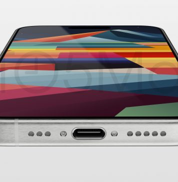 Posible aspecto del iPhone 15 Pro. Imagen generada por ordenador a partir de un modelo CAD filtrado