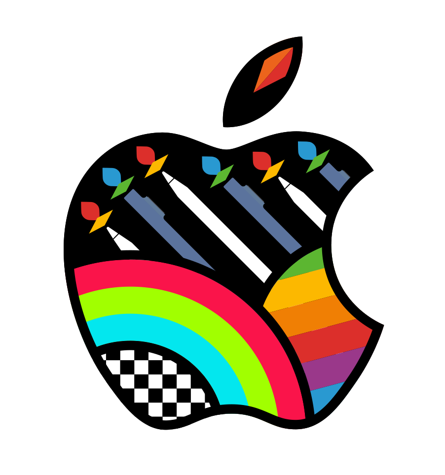 Logo de Apple conmemorando la apertura de su nueva tienda en Bombay