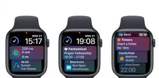 Siri Watch Face con widgets