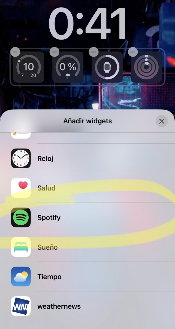 Instalando el acceso a Spotify como widget en la pantalla de bloqueo