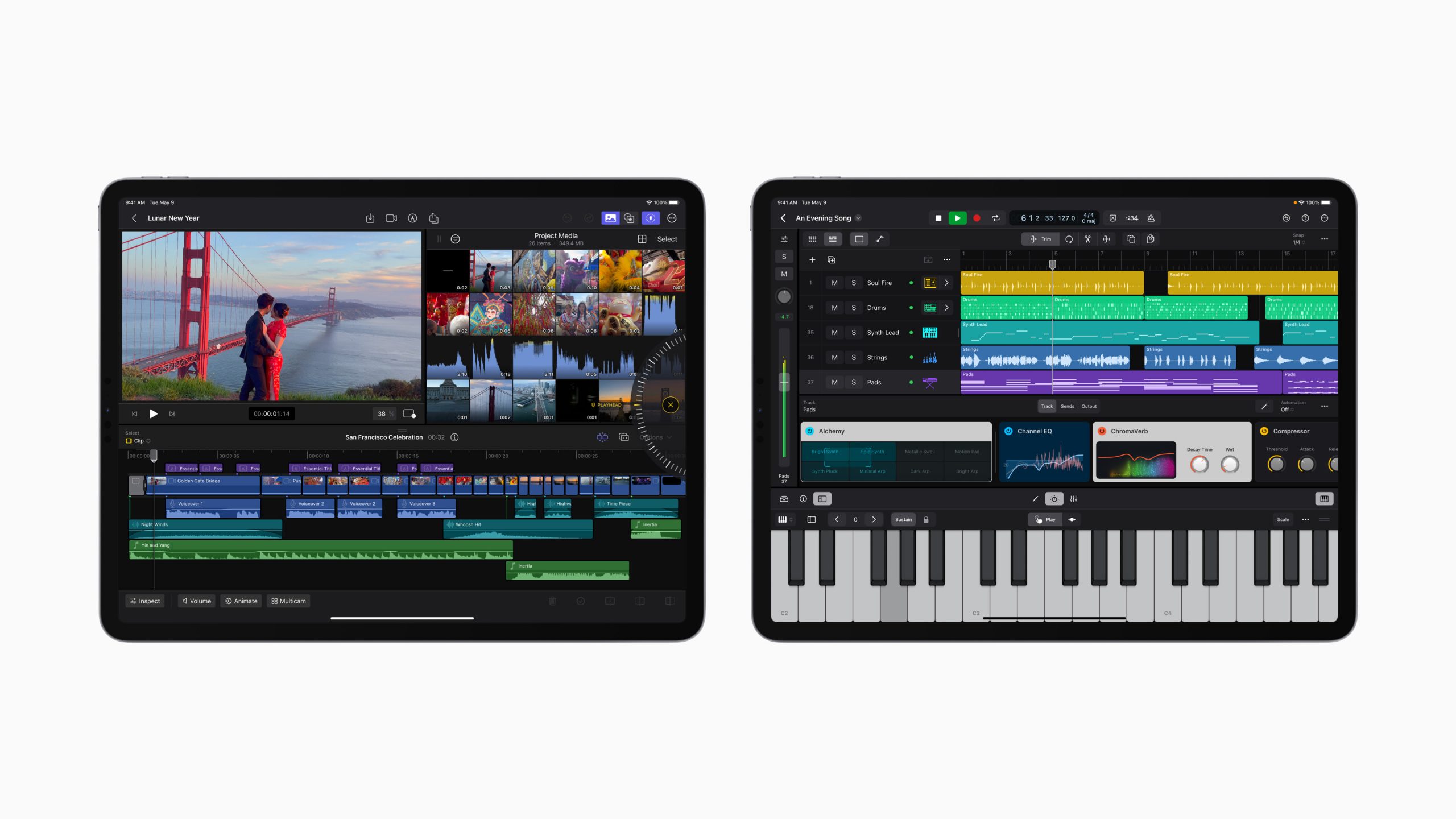 Final Cut Pro y Logic Pro para iPad