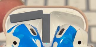 Estuche de carga de AirPods en color rosa