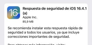 Respuestas de seguridad de iOS 16.4.1 (a)