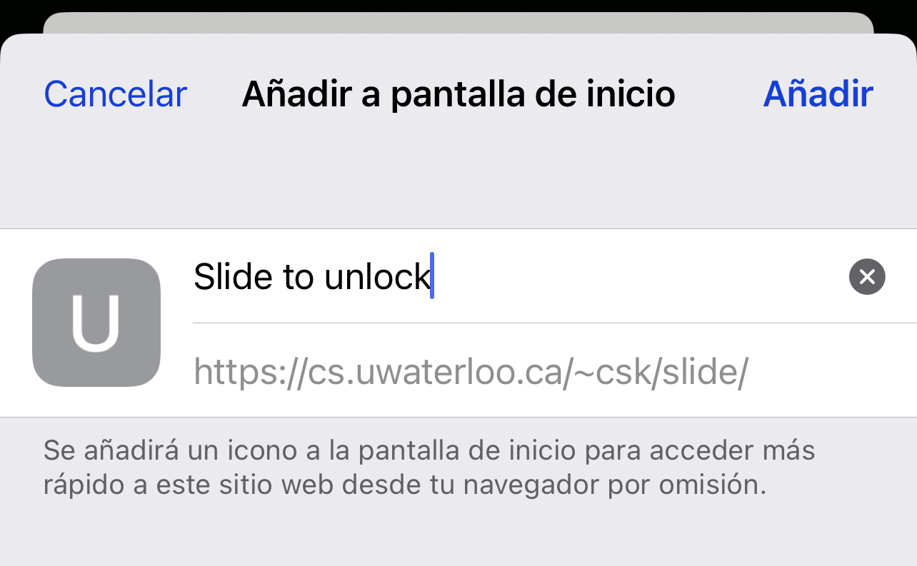Añadiendo Slide to Unlock a la pantalla de inicio