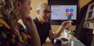 Utilizando el SDK de visionOS en un Mac Studio con las Vision Pro delante