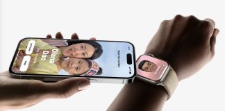 NameDrop entre un iPhone y un Apple Watch