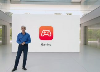 Craig Federighi hablando de portar juegos a macOS en la Keynote de apertura de la WWDC 2023